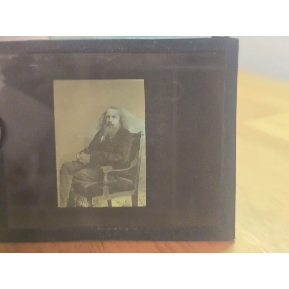 ​7 Vintage Magic Lantern Glass Slides Famous Scientists Mendeleev Daguerre...